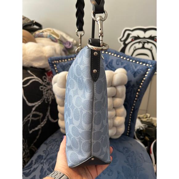 Coach Blue Signature Blue Abby Mini Duffle - Picture 4 of 8